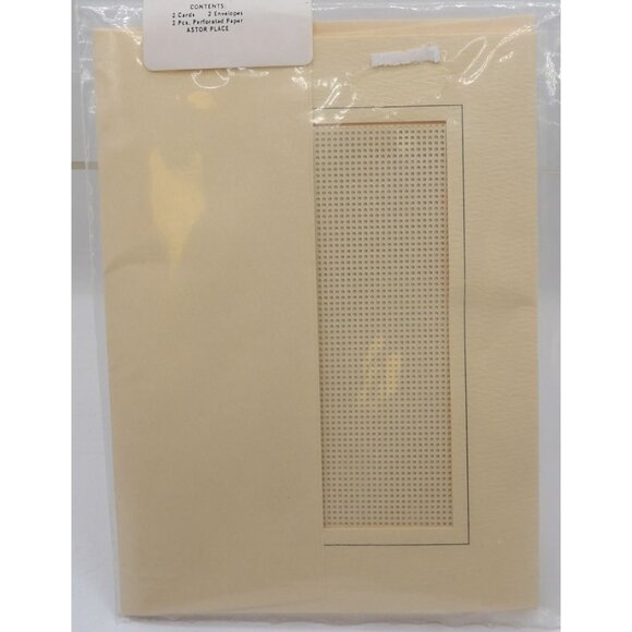 Aston Place 2-Count Cream Paper Cross-Stitch Cards & Envelopes NOS - Picture 2 of 3
